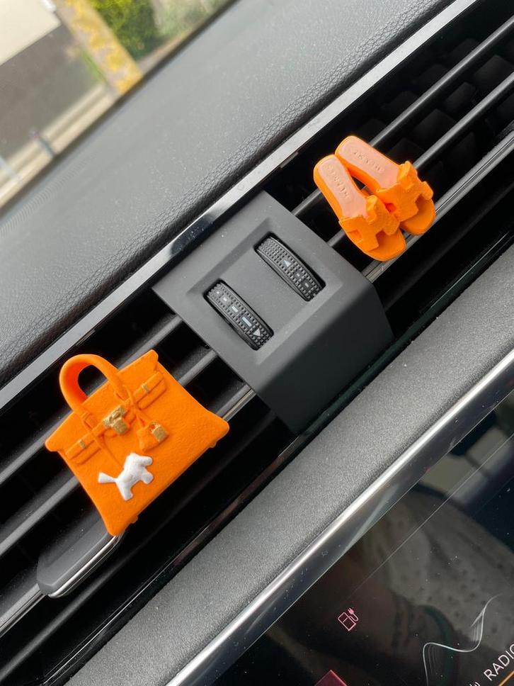 Auto parfum luchtverfrisser oranje tasje en slipper, Auto diversen, Auto-accessoires, Nieuw, Ophalen of Verzenden