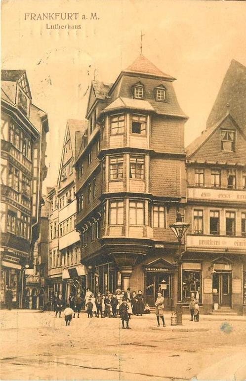 (381-341-005) Frankfurt Lutherhaus, Verzamelen, Ansichtkaarten | Buitenland, Duitsland, Voor 1920, Verzenden