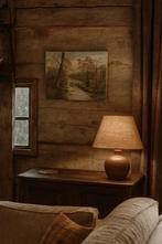 Schilderij – Herder met Koeien bij Bosbeekje, Ophalen of Verzenden