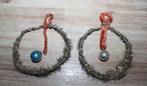 2 x antieke Kerstbal hanger -  PRIJS PER STUK, Ophalen of Verzenden, Gebruikt