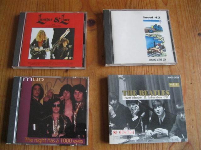 4 originele cd's (Leather&Lace / Mud / Level42 / TheBeatles), Cd's en Dvd's, Cd's | Pop, Gebruikt, 1960 tot 1980, Ophalen of Verzenden
