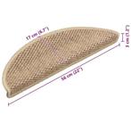 AANBIEDING | Trapmatten zelfklevend 15 st sisal look zand! G, Huis en Inrichting, Verzenden, Nieuw, Minder dan 10 m², Overige typen