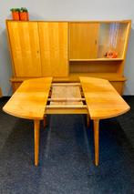 Vintage retro eethoek jaren 50/60 retro uittrektafel stoelen, Huis en Inrichting, Tafels | Eettafels, Ophalen, Gebruikt, 50 tot 100 cm