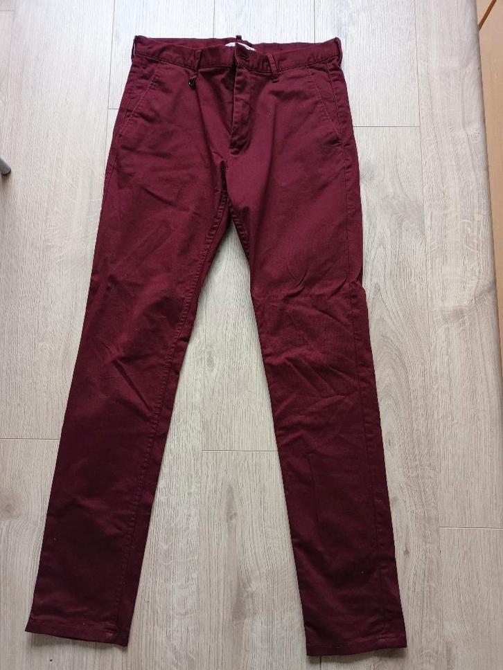 Pak heren medium/slim fit, Kleding | Heren, Kostuums en Colberts, Zo goed als nieuw, Maat 48/50 (M), Paars, Ophalen of Verzenden