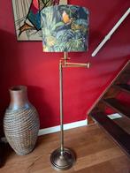 Herda vloerlamp brons met moderne kap, Huis en Inrichting, Lampen | Vloerlampen, Ophalen, Zo goed als nieuw, 150 tot 200 cm