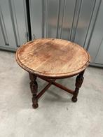 Ouderwets rond salontafeltje, Ophalen, Gebruikt, 50 tot 100 cm, 50 tot 75 cm