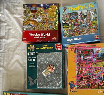 4 puzzels 1000 stukjes beschikbaar voor biedingen