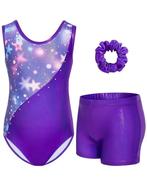 Turnpakje, turnbroekje paars 110 116 122 128 134 140 146 152, Paars, Nieuw, Ophalen of Verzenden, Turnpak(je)