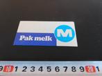 sticker Pak MELK, Ophalen, Zo goed als nieuw, Sticker