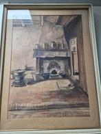 Schilderij Oudhollandse keuken - Ooms, Antiek en Kunst, Kunst | Schilderijen | Klassiek, Verzenden