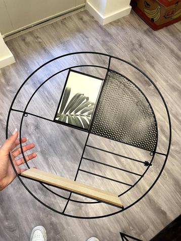 Wanddecoratie fotolijst plankje zwart hout beschikbaar voor biedingen