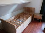 Bed van steigerhout, incl. logeerbed, Huis en Inrichting, Slaapkamer | Bedden, Ophalen, Steigerhout, 200 cm, 100 cm