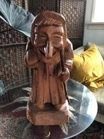 Uniek handgesneden houten beeldje, Ophalen of Verzenden, Dier