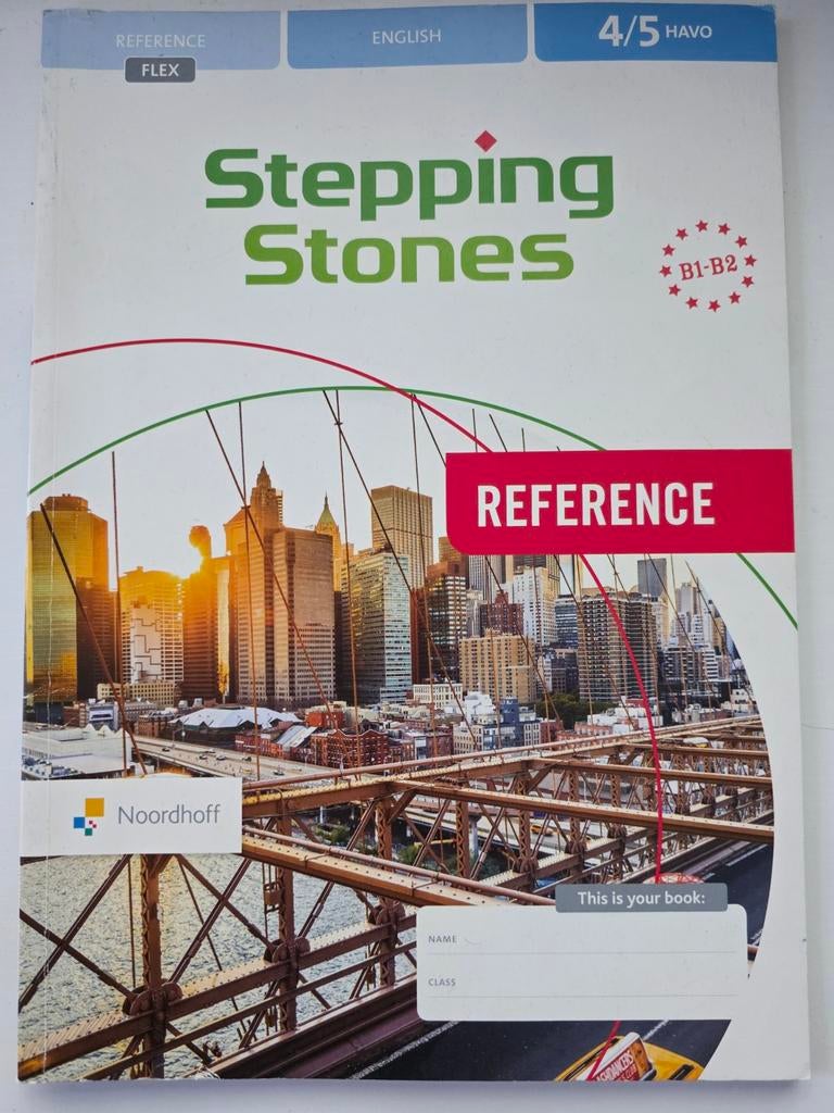Stepping Stones 4/5 HAVO Reference - Engels, Boeken, Noordhoff, Zo goed als nieuw, Alpha, HBO
