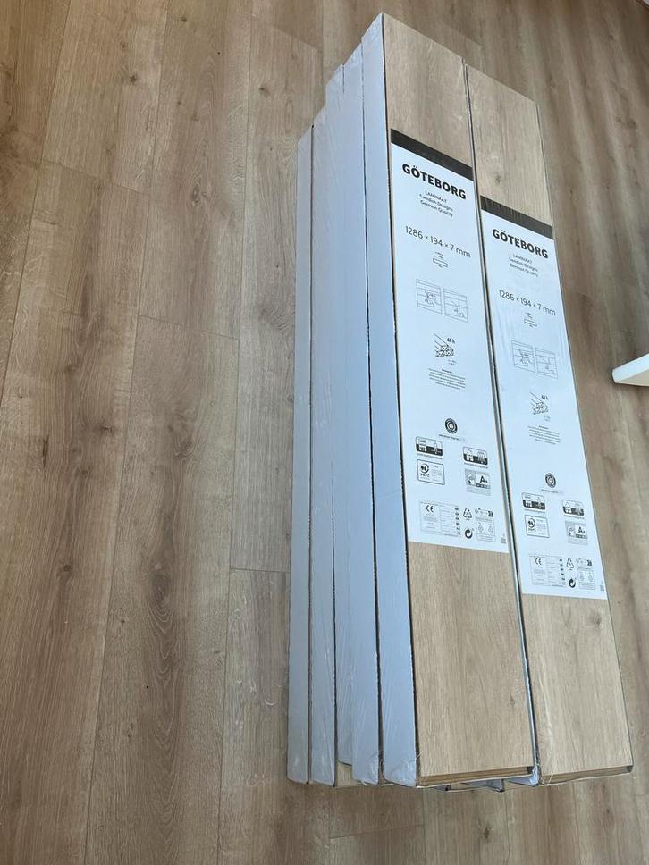 Gotenburg Laminaat - Naturel Eiken - 24,95 m², Doe-het-zelf en Verbouw, Vloerdelen en Plavuizen, Nieuw, Laminaat, Hout, 50 tot 150 cm