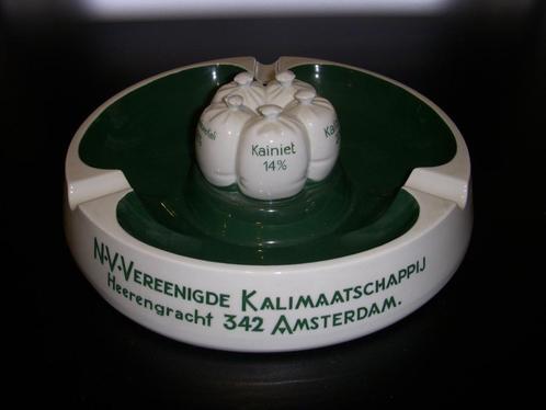 MOOIE jaren 30 asbak Verenigde Kalimaatschappij Amsterdam, Verzamelen, Merken en Reclamevoorwerpen, Zo goed als nieuw, Gebruiksvoorwerp