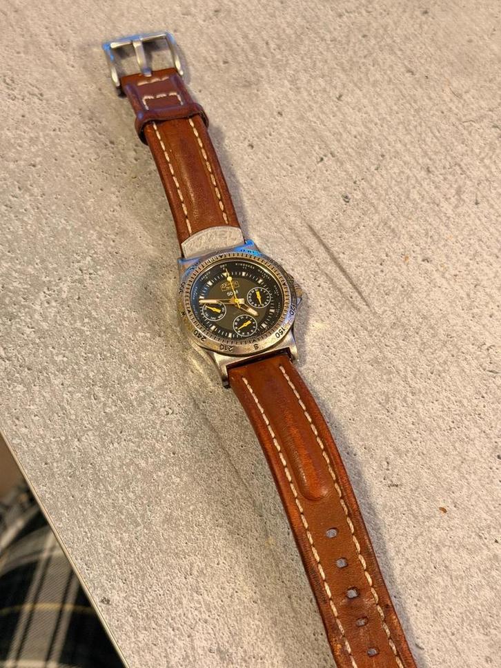 Camel Chronograph Horloge - Stoer en Tijdloos!, Sieraden, Tassen en Uiterlijk, Horloges | Heren, Gebruikt, Polshorloge, Overige merken