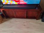 mahonie houten tv kast, Huis en Inrichting, Kasten | Televisiemeubels, Gebruikt, 100 tot 150 cm, Ophalen of Verzenden, Minder dan 100 cm