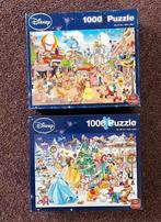 2 Disney puzzels van 1000 stukjes, Hobby en Vrije tijd, Denksport en Puzzels, Ophalen of Verzenden, 500 t/m 1500 stukjes, Gebruikt
