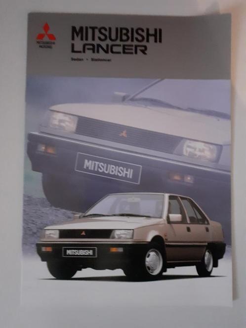 folder Mitsubishi Lancer Sedan * Stationcar 1986 Deenstalig, Boeken, Auto's | Folders en Tijdschriften, Zo goed als nieuw, Mitsubishi