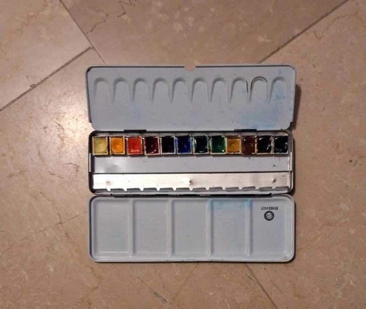 Aquarelverf, Hobby en Vrije tijd, Schilderen, Gebruikt, Ophalen of Verzenden