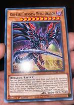 Yu-Gi-Oh! Red-Eyes Darkness Metal Dragon LDS1 1st Edition !, Ophalen of Verzenden, Zo goed als nieuw, Losse kaart