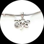 Pandora hanger I Love You 796596FPC / zirkonia retired, Gebruikt, Pandora, Ophalen of Verzenden, 1 bedel