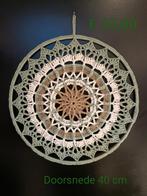 Gehaakte Mandala Wanddecoratie - 40 cm, Huis en Inrichting, Woonaccessoires | Wanddecoraties, Ophalen of Verzenden, Nieuw