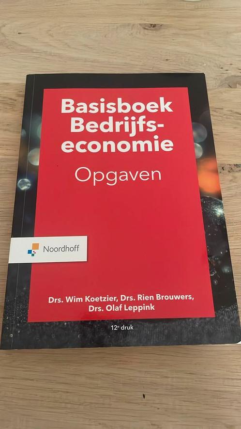 M.P Brouwers - Basisboek bedrijfseconomie opgaven, Boeken, Economie, Management en Marketing, Zo goed als nieuw, Management, Verzenden