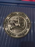 Vintage Wandbord met Hert, Ophalen of Verzenden