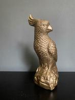 Kaketoe beeld polyresin - Gouden accent voor je interieur, Ophalen of Verzenden, Zo goed als nieuw