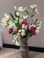 Zijden Boeket Roze Rood Wit - Dahlia & Jacaranda, Ophalen, Nieuw, Binnen