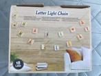 Letter lichtsnoer lichtslinger light chain 285cm ZGAN, Ophalen of Verzenden, Zo goed als nieuw, Feest