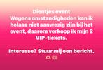 Dientjes event ticket️, Tickets en Kaartjes, Eén persoon