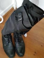 Te koop mooie leren laarzen maat 36 (schoenen) van het merk, Ophalen, Hoge laarzen, Zwart, Zo goed als nieuw
