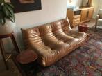 Lederen Ligne Roset Togo 3-Zits Bank vintage, Huis en Inrichting, Gebruikt, 100 tot 125 cm, Driepersoons, Leer