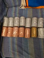 14 stuks Decoratieve Kaarsen Set - Nieuw!, Overige materialen, Bruin, Nieuw, Ophalen of Verzenden