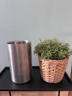 Zilverkleurige RVS Wijnkoeler, Ophalen, Zo goed als nieuw