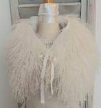 OUDE "WOLLEN"VEL DAMES/OUD WIJF KRAAG STRIKLINT, Carnaval, Ophalen of Verzenden, Vintage, Accessoires