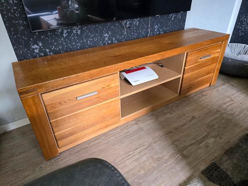 Tv meubel/ lowboard, Huis en Inrichting, Kasten | Televisiemeubels, Zo goed als nieuw, Minder dan 100 cm, 25 tot 50 cm, Eikenhout
