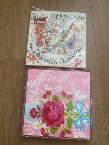 Servetten servet blond amsterdam pip studio roze bloemen beschikbaar voor biedingen