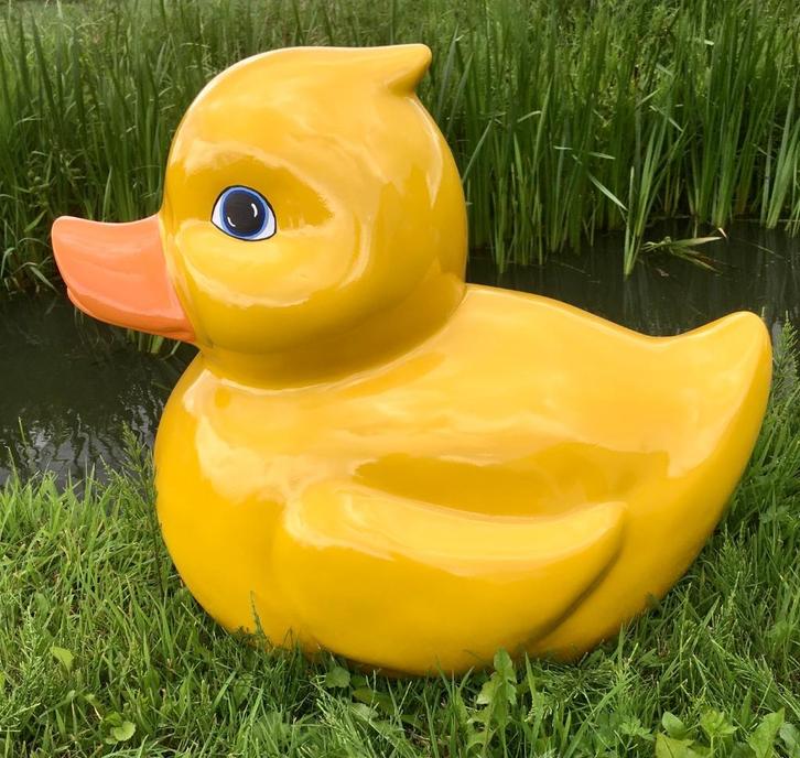 Bad Eend XL _SLAK XXL_TurtleDarkVader_, Tuin en Terras, Tuinbeelden, Nieuw, Dierenbeeld, Kunststof, Ophalen of Verzenden