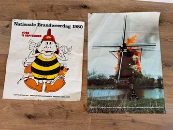 Vintage brandweer poster jaren 80 posters beschikbaar voor biedingen