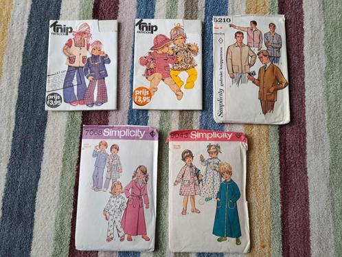 Vintage naaipatronen Knip en Simplicity jaren 70, Hobby en Vrije tijd, Kledingpatronen, Zo goed als nieuw, Overige typen, Kind