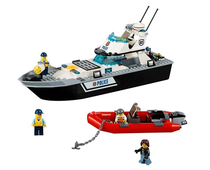 Lego City 60129 - Politie Patrouilleboot (compleet), Kinderen en Baby's, Speelgoed | Duplo en Lego, Gebruikt, Lego, Complete set