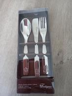 Nieuw! Fontignac kinderbestek dieren 3 delig, Huis en Inrichting, Nieuw, Ophalen of Verzenden, Rvs of Chroom, Vaatwasserbestendig