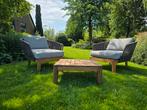 Tribu Mood design fauteuil 2x + salontafel high end outdoor, Ophalen of Verzenden, Zo goed als nieuw