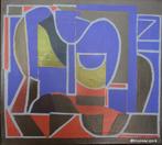 Hubert Bekman 1896-1974 = geometrisch abstract = uit 1954, Ophalen of Verzenden