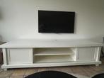 Witte houten TV kast - 200 cm, Huis en Inrichting, Ophalen, 150 tot 200 cm, Zo goed als nieuw, Minder dan 100 cm