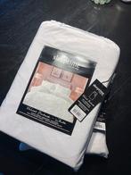 2 stuks Sleeptime Velvet Pintuck Dekbedovertrek - Wit, Eenpersoons, Wit, Dekbedovertrek, Nieuw